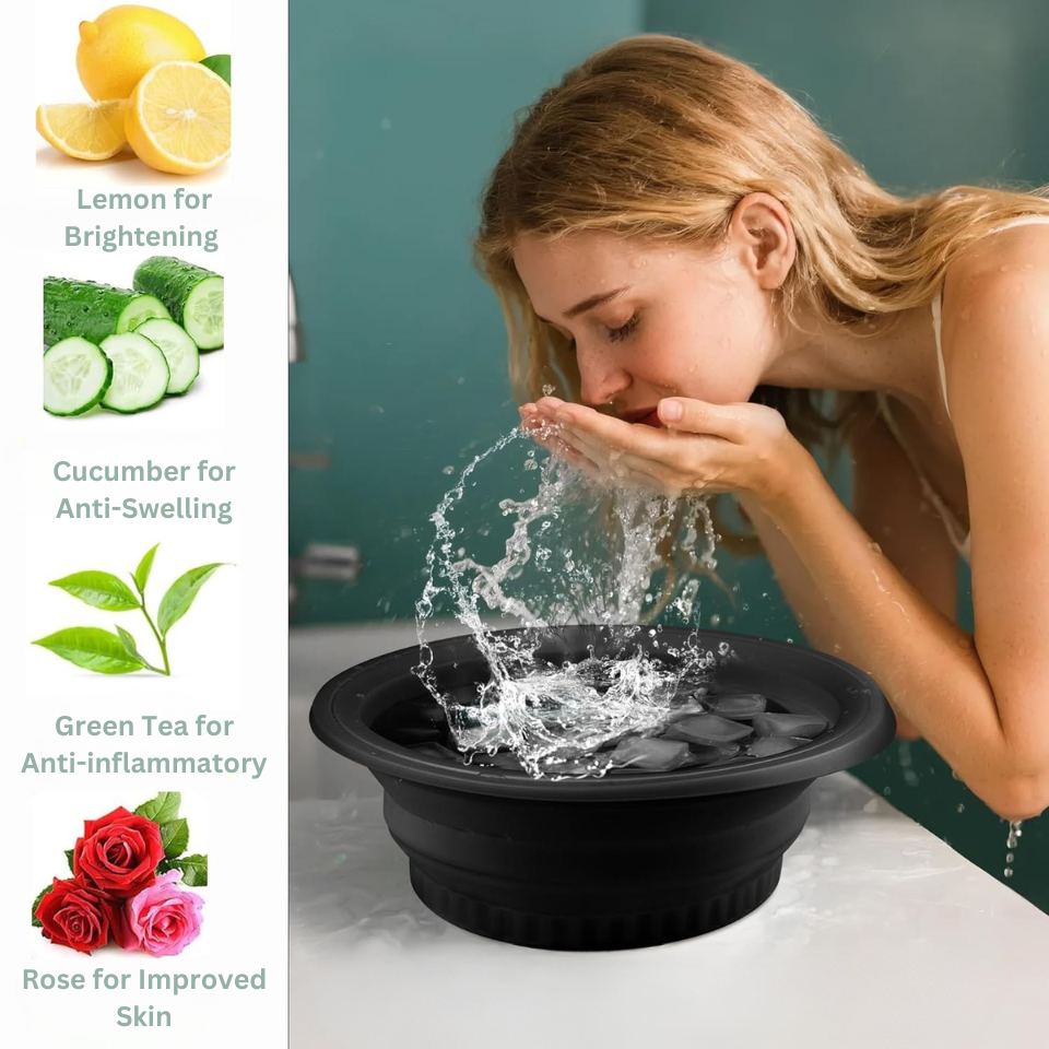 Glacier Glow Bowl - Foldable Facial Ice Bath
