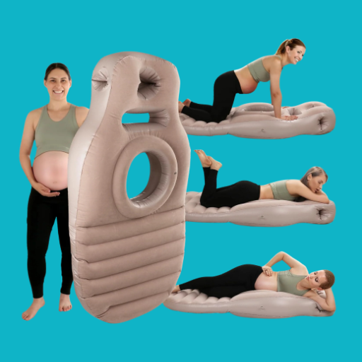 SnuggleBump Inflatable Belly Support Pillow for Pregnancy Sleep & Relief