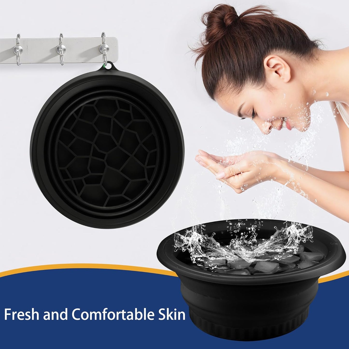 Glacier Glow Bowl - Foldable Facial Ice Bath