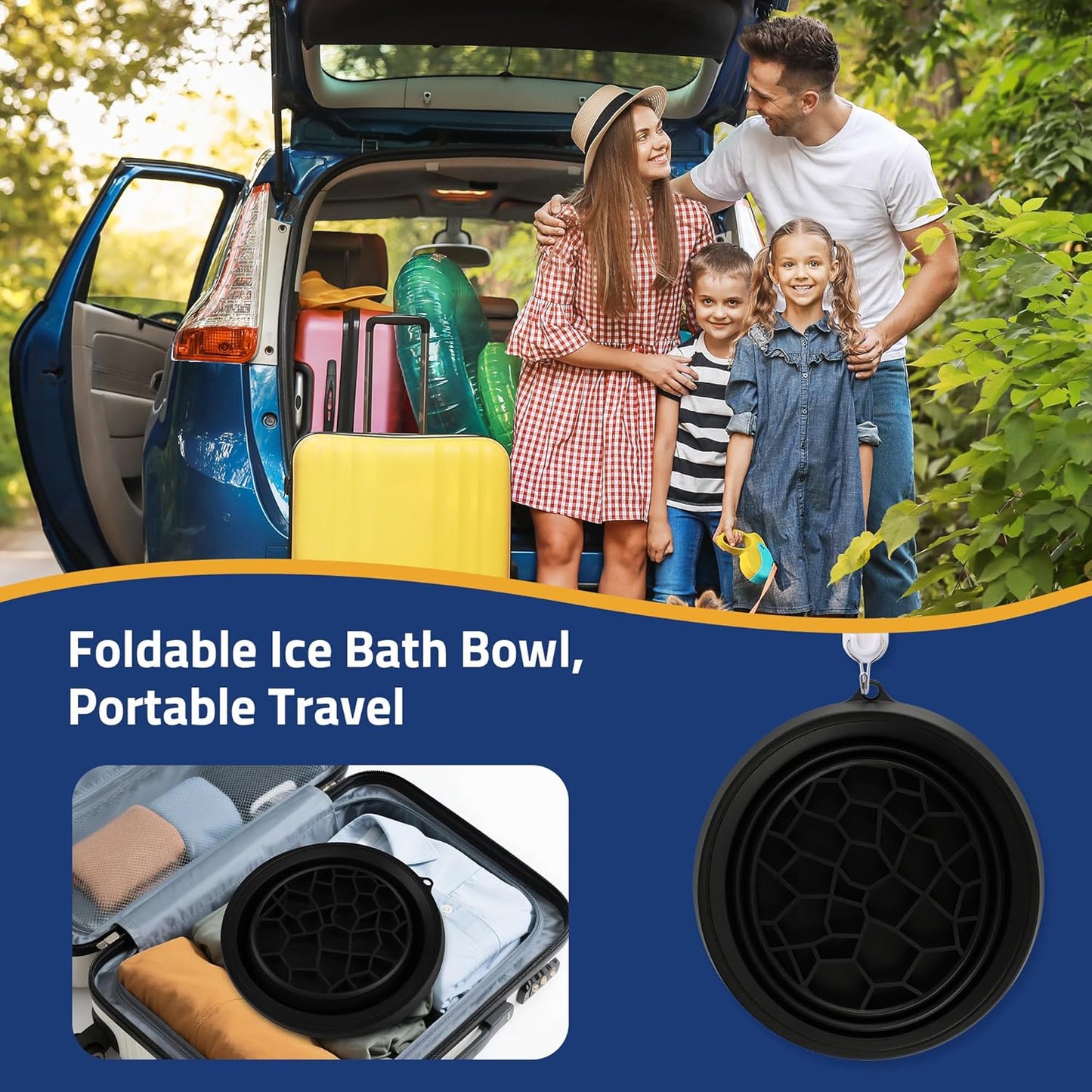 Glacier Glow Bowl - Foldable Facial Ice Bath