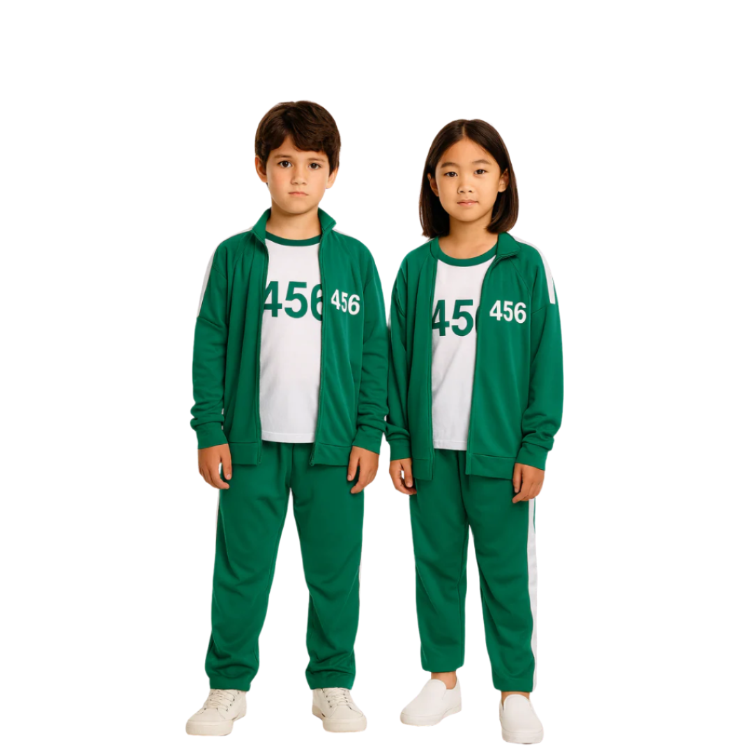 Squid Game Player Costume Kids