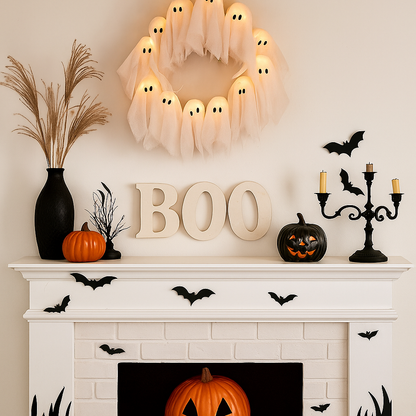 Spooky Halloween Glow Wreath