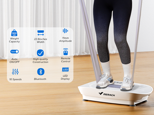 Vibration Fitness Plate Tone Burn Fat Improve Balance Circulation
