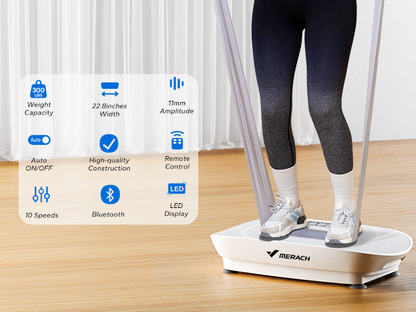 Vibration Fitness Plate Tone Burn Fat Improve Balance Circulation