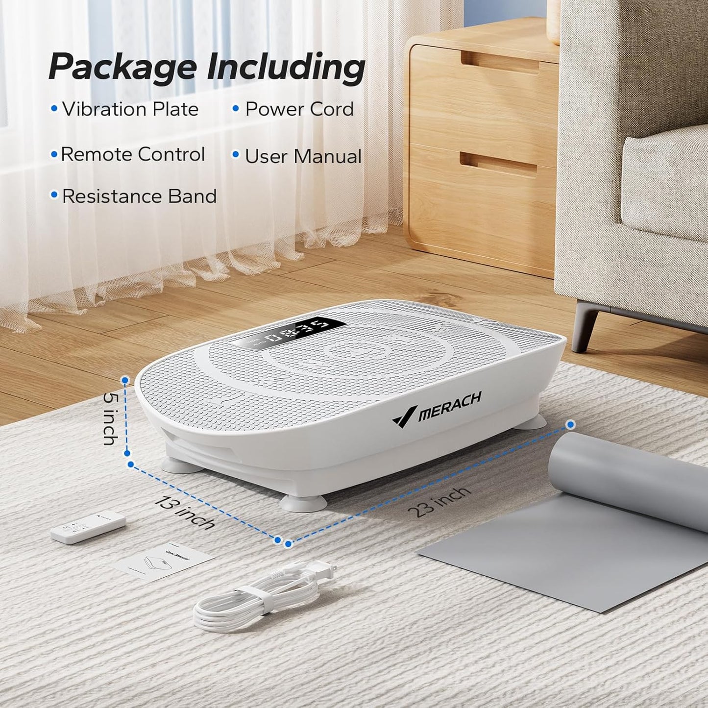 Vibration Fitness Plate Tone Burn Fat Improve Balance Circulation