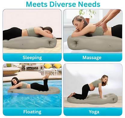 SnuggleBump Inflatable Belly Support Pillow for Pregnancy Sleep & Relief