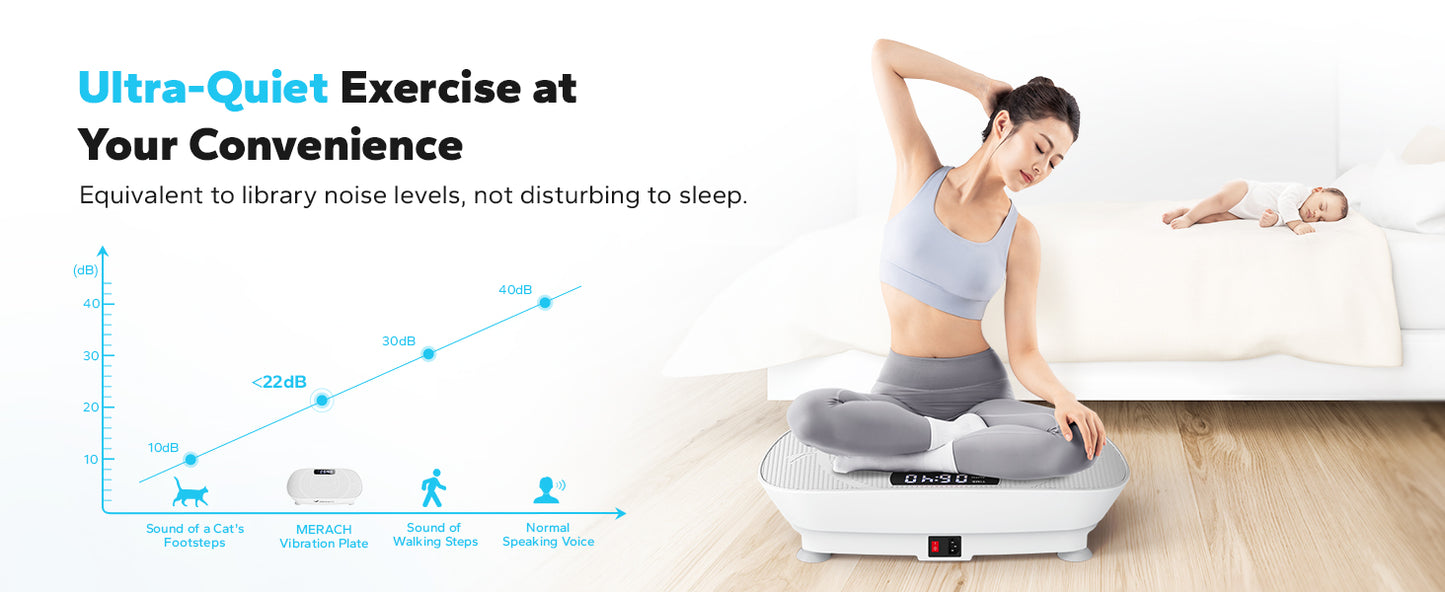 Vibration Fitness Plate Tone Burn Fat Improve Balance Circulation