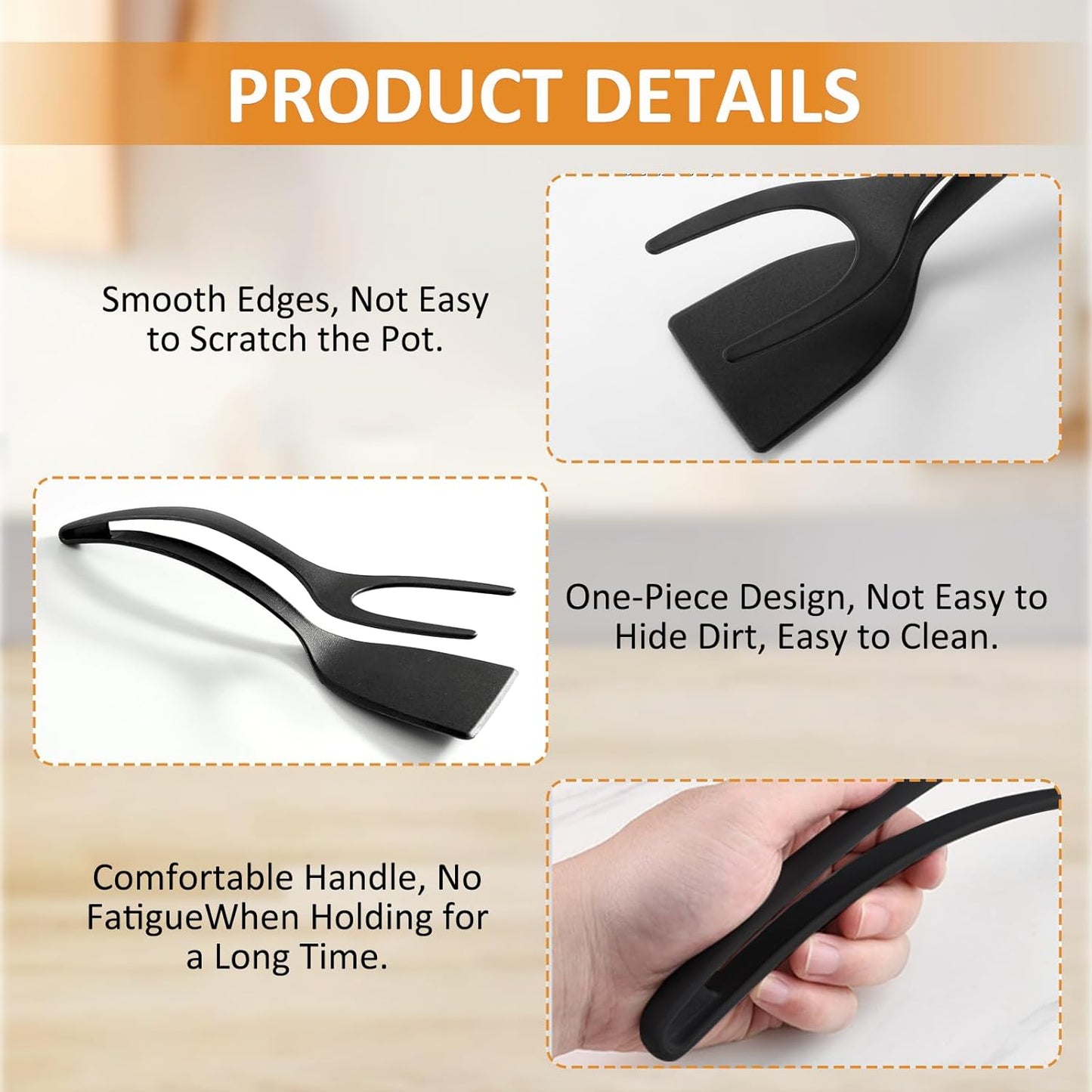 Easy Flip Kitchen Tongs