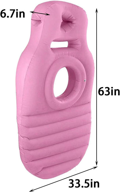 SnuggleBump Inflatable Belly Support Pillow for Pregnancy Sleep & Relief