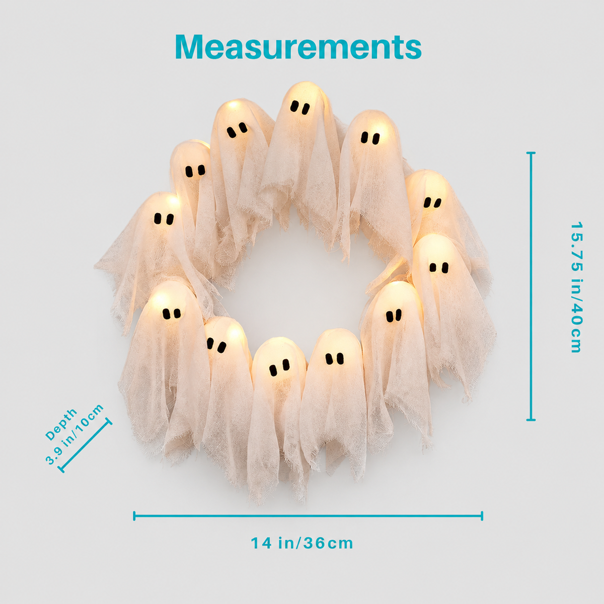 Spooky Halloween Glow Wreath