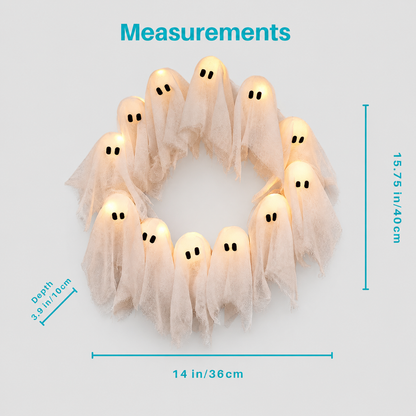 Spooky Halloween Glow Wreath